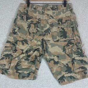 VTG Levis Short Mens 34 Camouflage Utility Workwear Cargo Baggy Slouchy Y2K READ